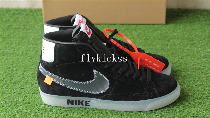 Off White Nike Blazer Mid Black